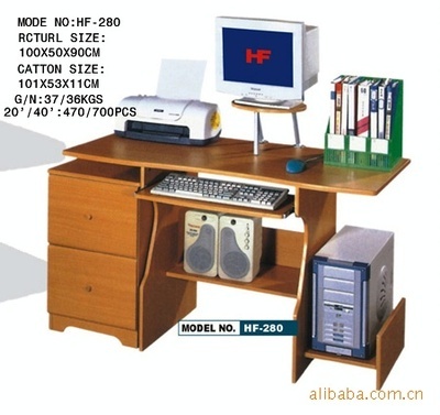 广州台式电脑桌供应 家用、玻璃与异形电脑桌图片大全